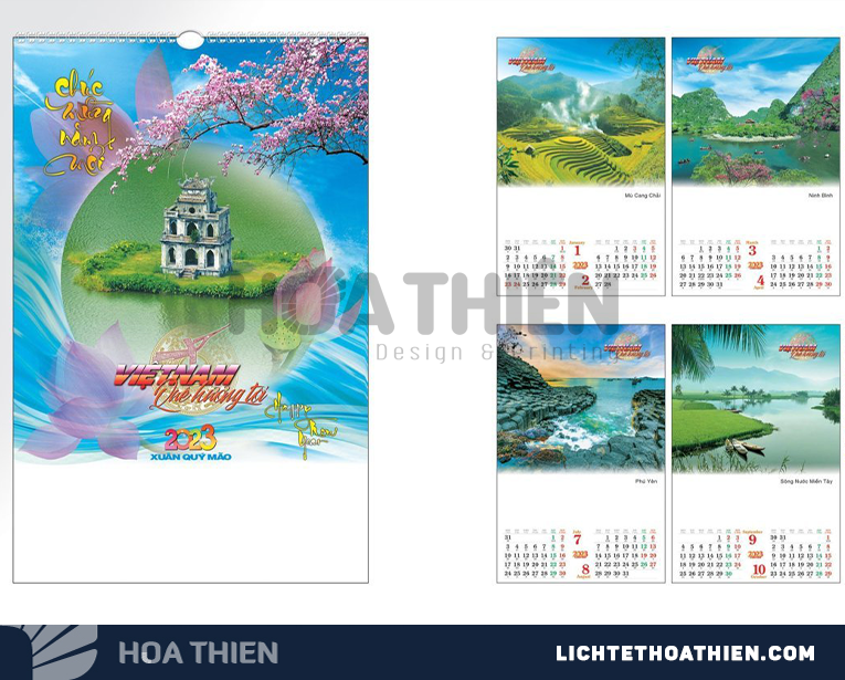 Công ty in lịch Tết 2025 tại An Giang