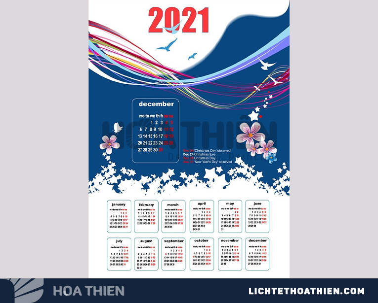 Công ty in lịch Tết 2025 tại Bắc Ninh