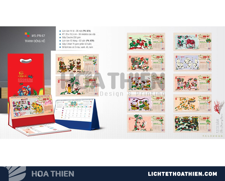 Công ty in lịch Tết 2025 tại Bà Rịa - Vũng Tàu