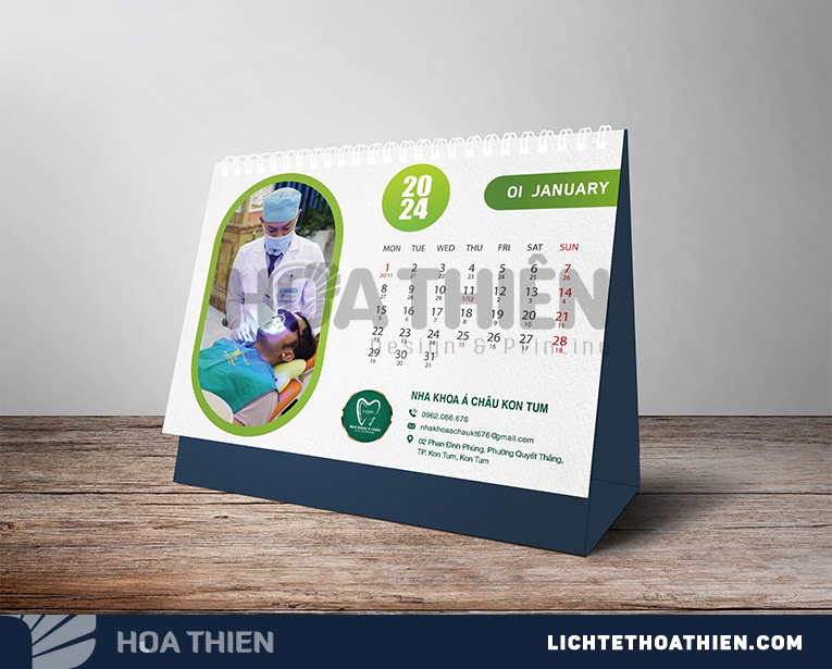 In lịch để bàn giá rẻ TPHCM