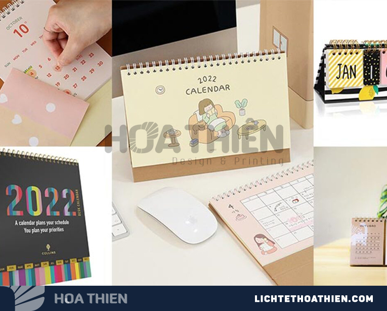 Thiết kế lịch để bàn bằng illustrator
