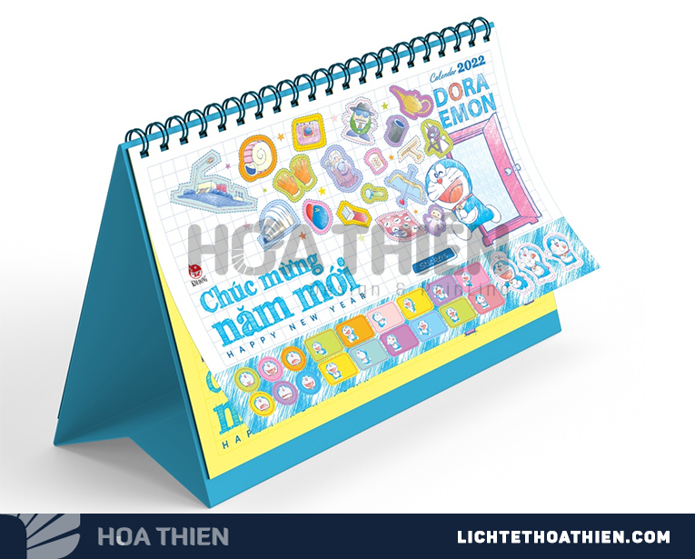 Lịch để bàn Doraemon 2025