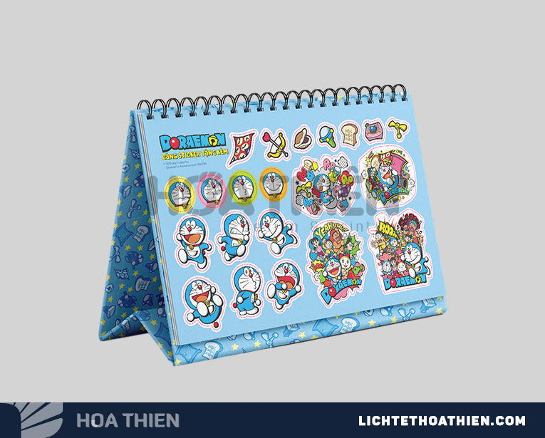 Lịch để bàn Doraemon 2025